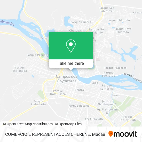 COMERCIO E REPRESENTACOES CHERENE map