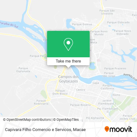 Capivara Filho Comercio e Servicos map