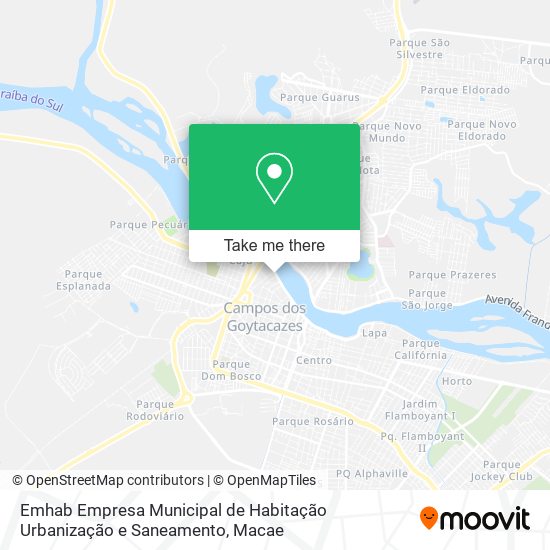 Emhab Empresa Municipal de Habitação Urbanização e Saneamento map