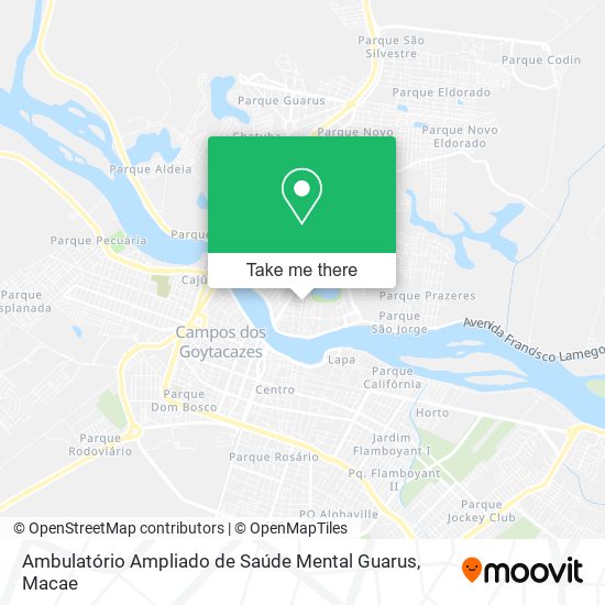 Ambulatório Ampliado de Saúde Mental Guarus map