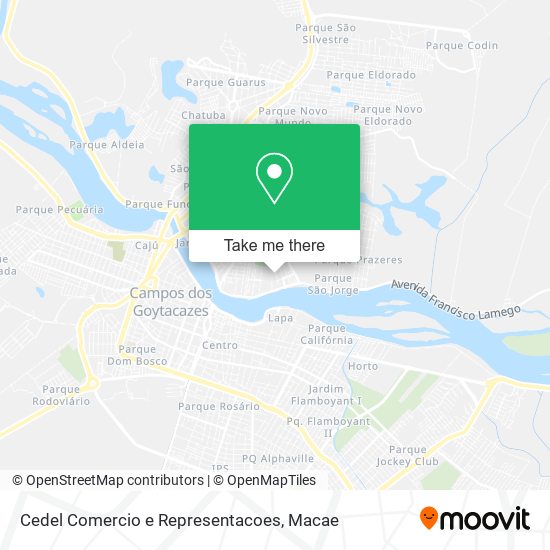 Cedel Comercio e Representacoes map