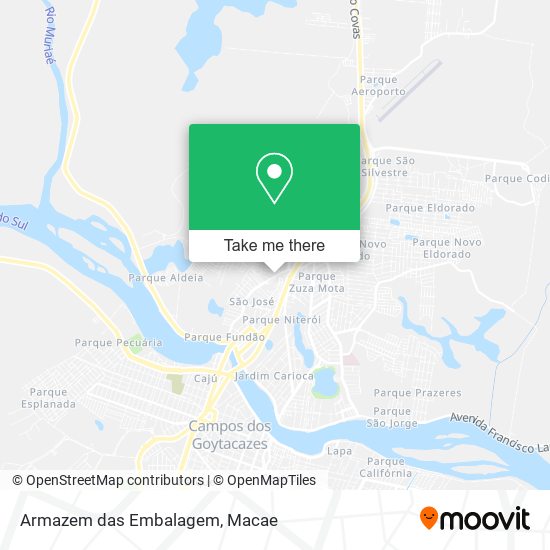 Armazem das Embalagem map