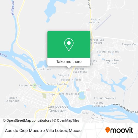 Aae do Ciep Maestro Villa Lobos map