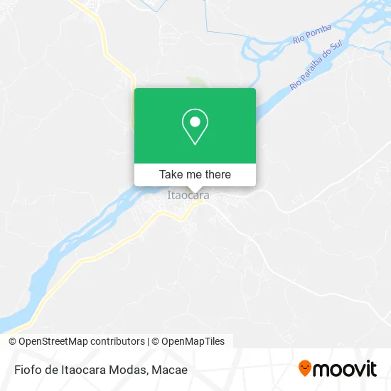 Fiofo de Itaocara Modas map