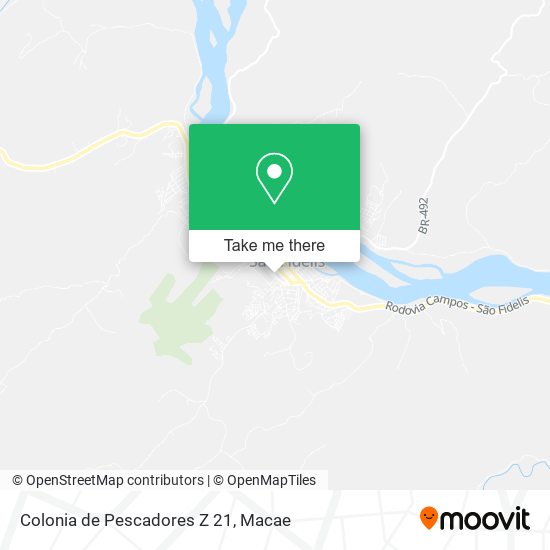 Colonia de Pescadores Z 21 map