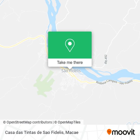 Casa das Tintas de Sao Fidelis map