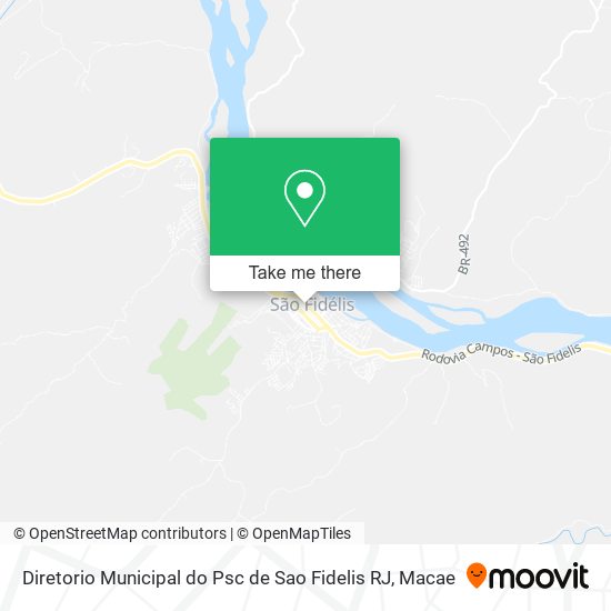 Diretorio Municipal do Psc de Sao Fidelis RJ map