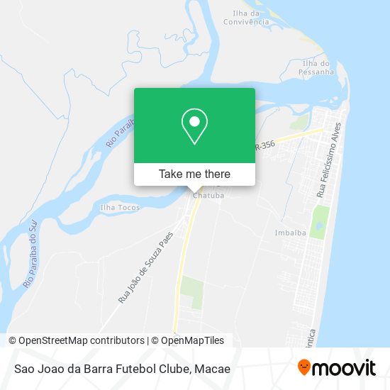 Sao Joao da Barra Futebol Clube map