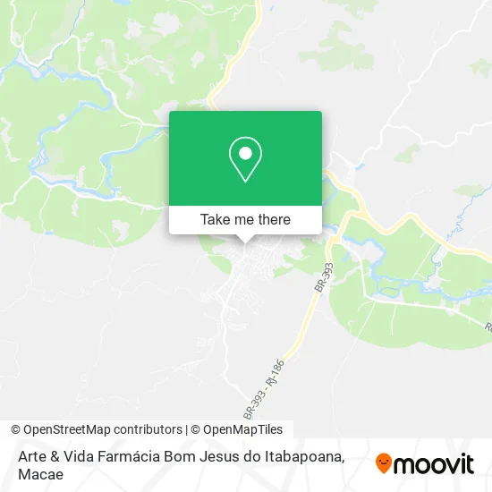 Arte & Vida Farmácia Bom Jesus do Itabapoana map