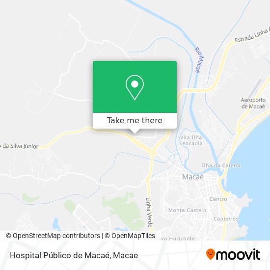 Mapa Hospital Público de Macaé