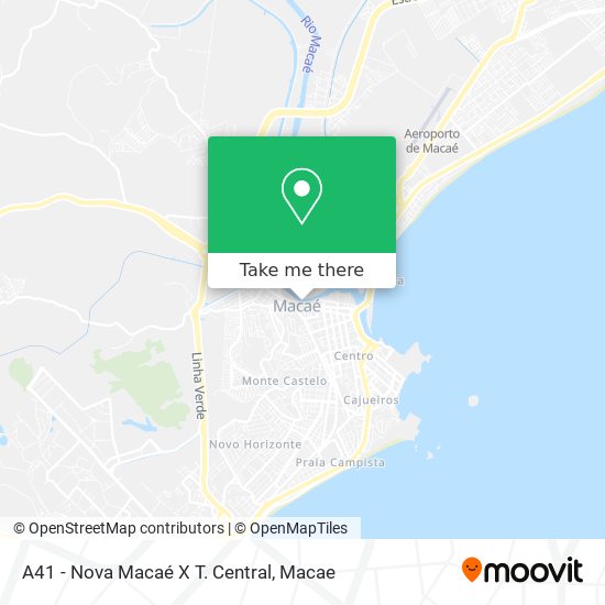 Mapa A41 - Nova Macaé X T. Central