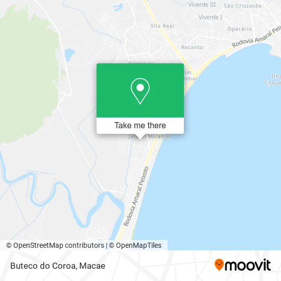 Buteco do Coroa map