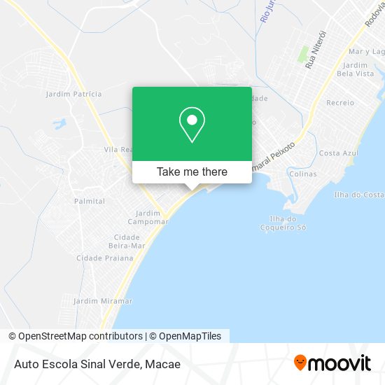 Auto Escola Sinal Verde map