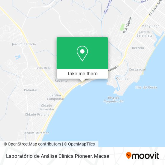 Laboratório de Análise Clínica Pioneer map