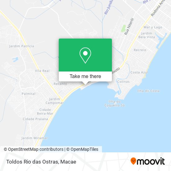 Toldos Rio das Ostras map