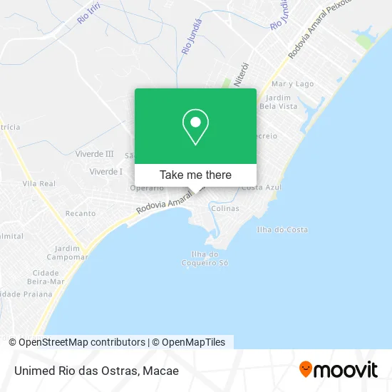 Unimed Rio das Ostras map