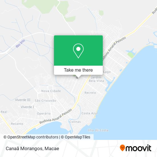 Canaã Morangos map
