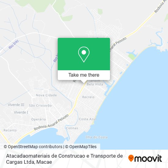 Atacadaomateriais de Construcao e Transporte de Cargas Ltda map