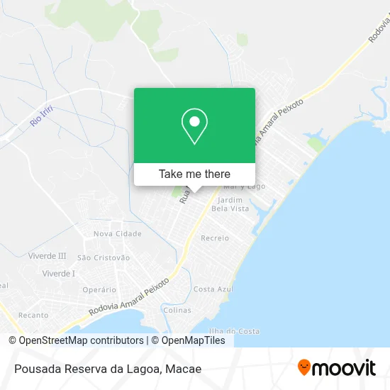 Pousada Reserva da Lagoa map