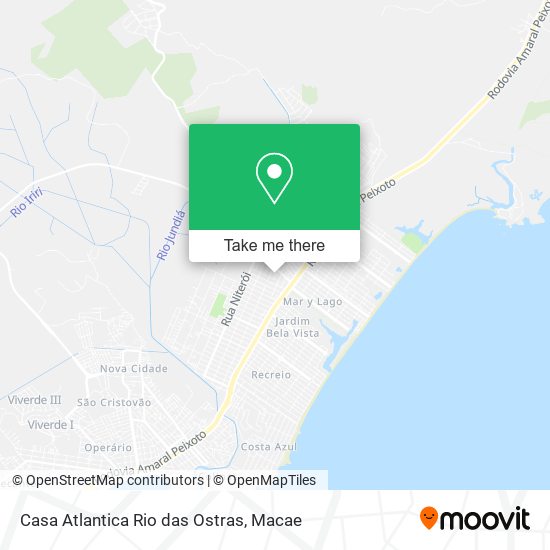 Casa Atlantica Rio das Ostras map