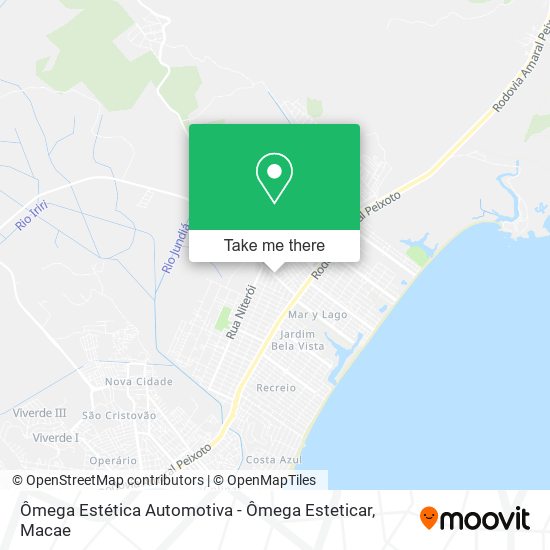 Ômega Estética Automotiva - Ômega Esteticar map