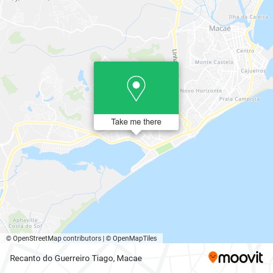 Mapa Recanto do Guerreiro Tiago