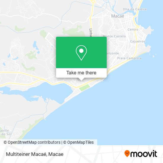 Multiteiner Macaé map
