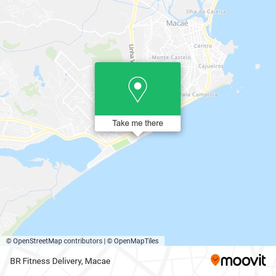 BR Fitness Delivery map