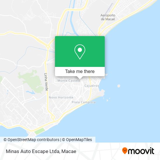 Mapa Minas Auto Escape Ltda