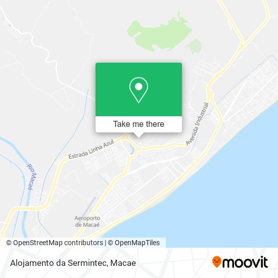 Alojamento da Sermintec map