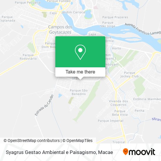 Syagrus Gestao Ambiental e Paisagismo map