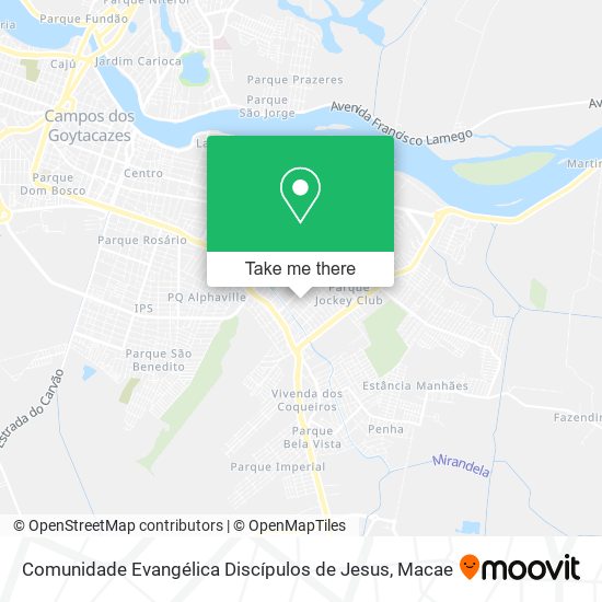 Comunidade Evangélica Discípulos de Jesus map