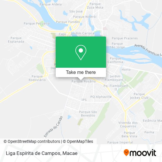 Liga Espírita de Campos map
