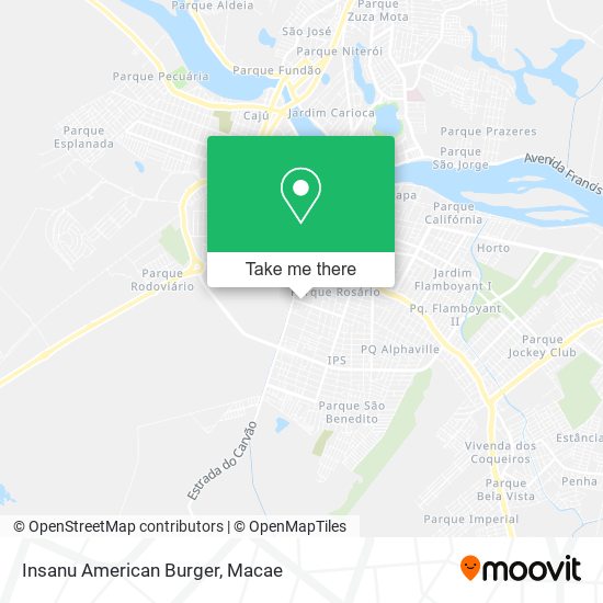Insanu American Burger map