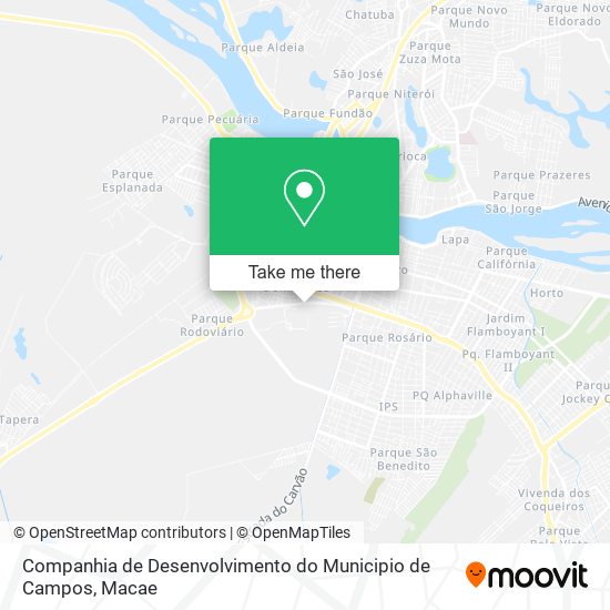 Companhia de Desenvolvimento do Municipio de Campos map