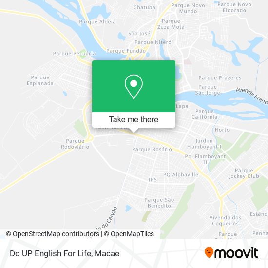 Do UP English For Life map