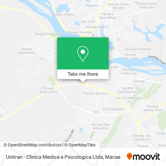 Unitran - Clinica Medica e Psicologica Ltda map