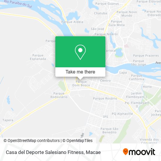 Casa del Deporte Salesiano Fitness map