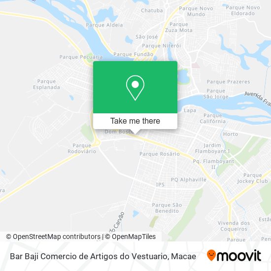 Bar Baji Comercio de Artigos do Vestuario map