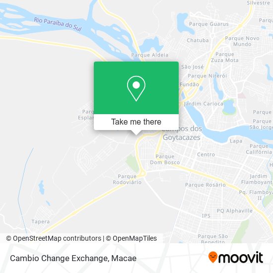 Cambio Change Exchange map