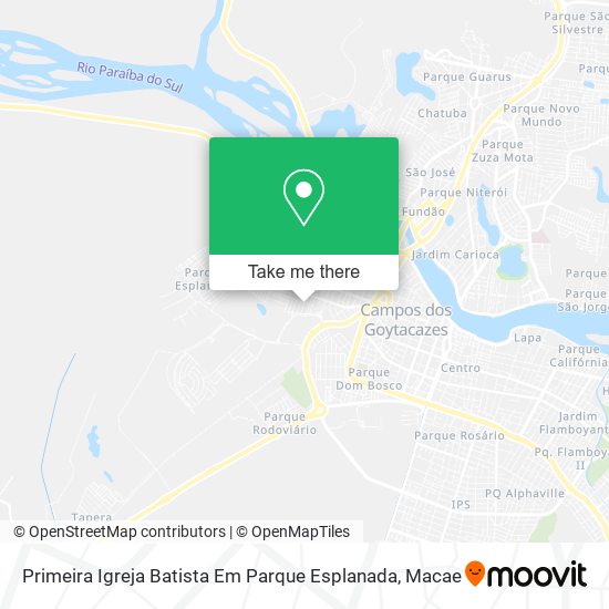 Primeira Igreja Batista Em Parque Esplanada map