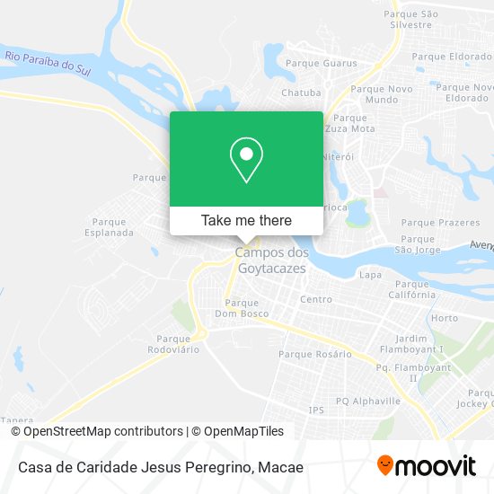 Casa de Caridade Jesus Peregrino map