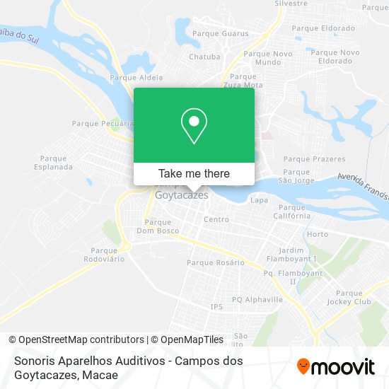 Sonoris Aparelhos Auditivos - Campos dos Goytacazes map