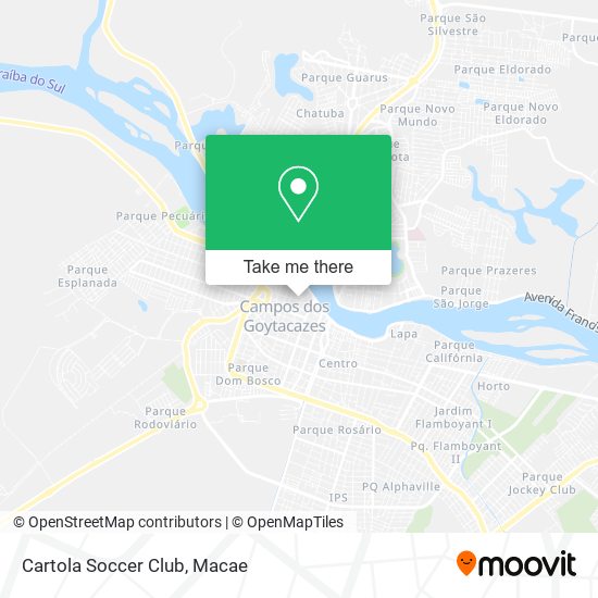 Cartola Soccer Club map