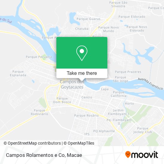 Campos Rolamentos e Co map
