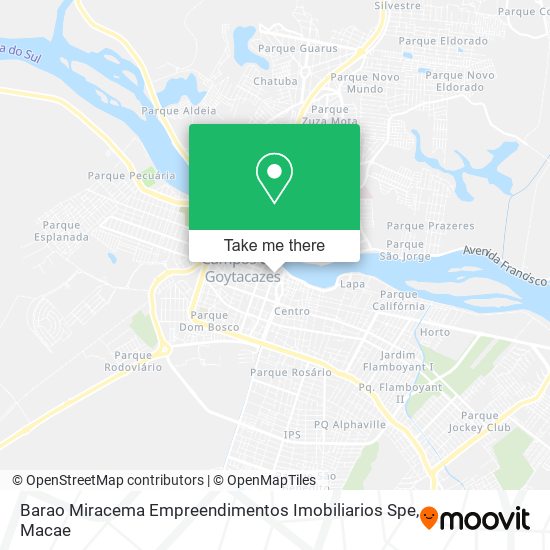 Barao Miracema Empreendimentos Imobiliarios Spe map