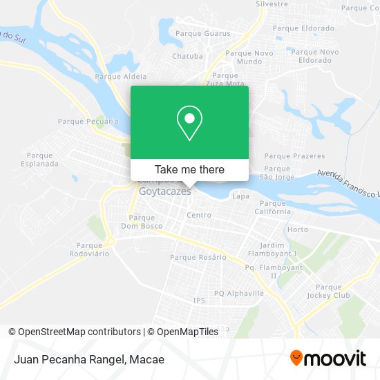 Juan Pecanha Rangel map
