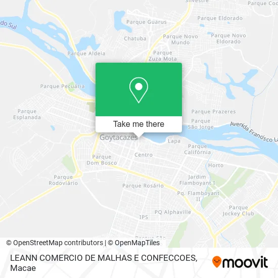 LEANN COMERCIO DE MALHAS E CONFECCOES map