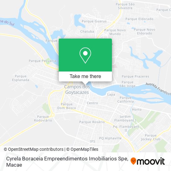 Cyrela Boraceia Empreendimentos Imobiliarios Spe map