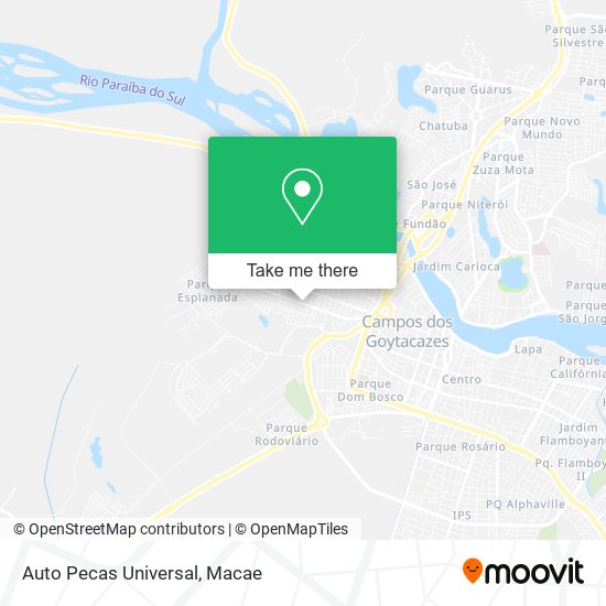 Auto Pecas Universal map